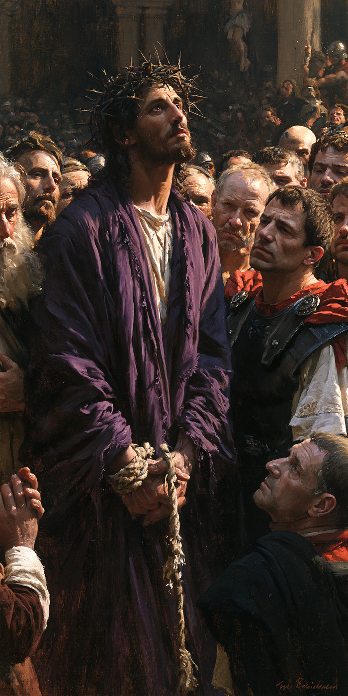 Ecce Homo — The Crown Turned Toward Unseen Light