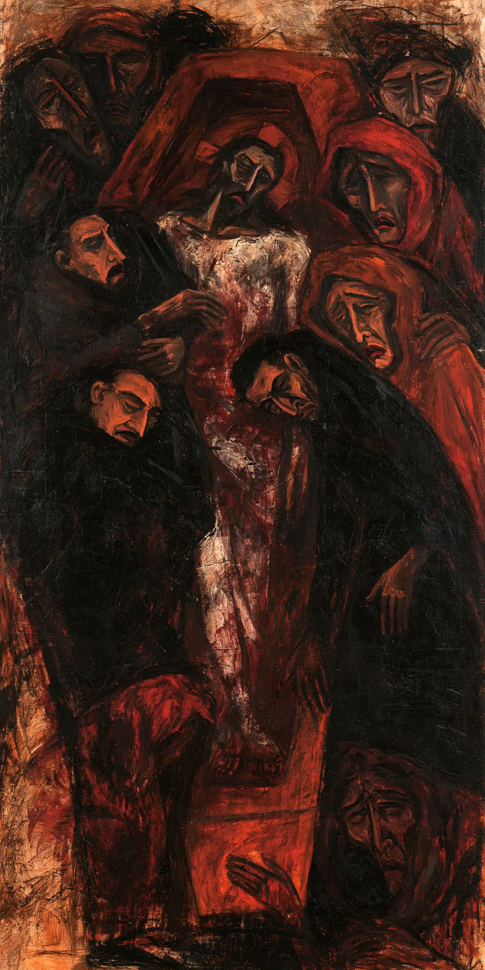 The Entombment of Jesus Christ — The Body Within the Streaked Night