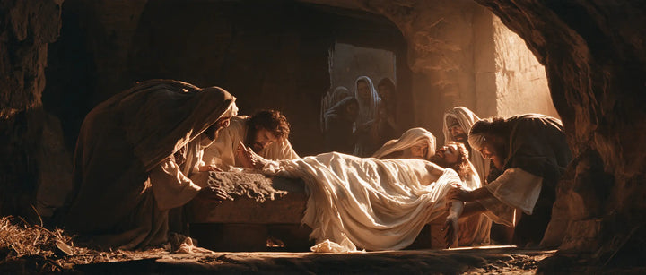 The Entombment of Jesus Christ — The Cloth Beneath the Porch of Light