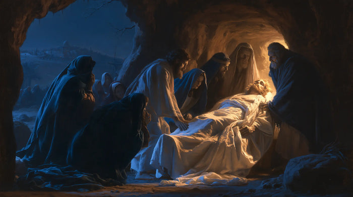 The Entombment of Jesus Christ — The Vigil Deep in Blue