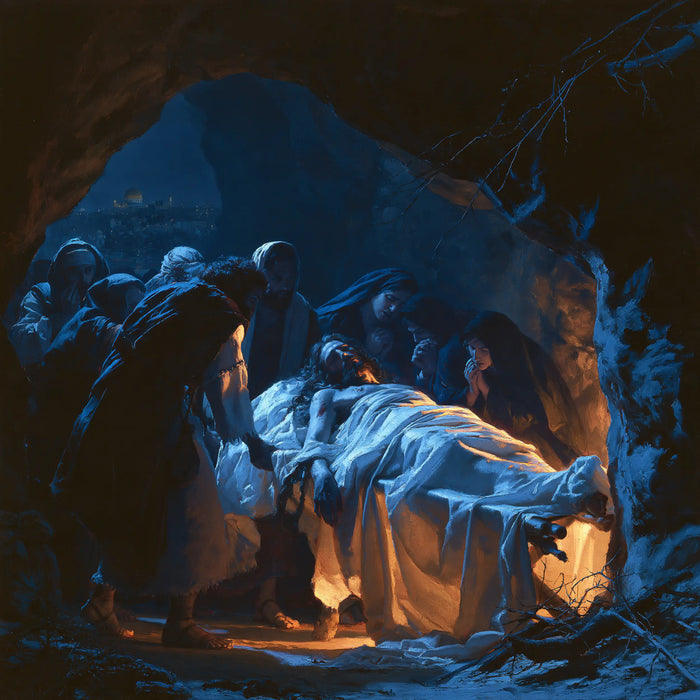 The Entombment of Jesus Christ — The Vigil at the Threshold of Deep Azure