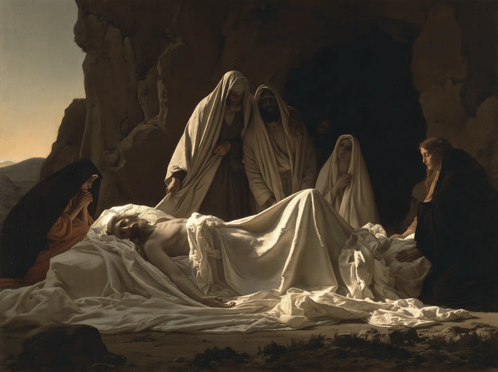 The Entombment of Jesus Christ — The White Fold Facing the Final Horizon