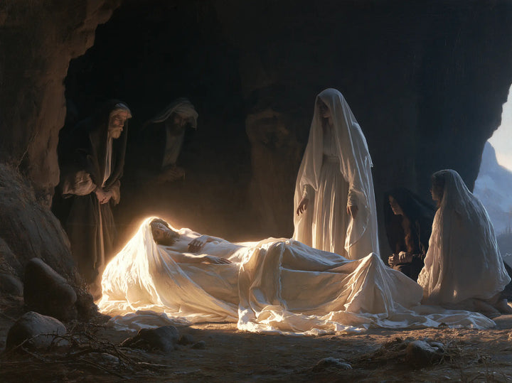 The Entombment of Jesus Christ — The Glow at the Edge of the Still Veil