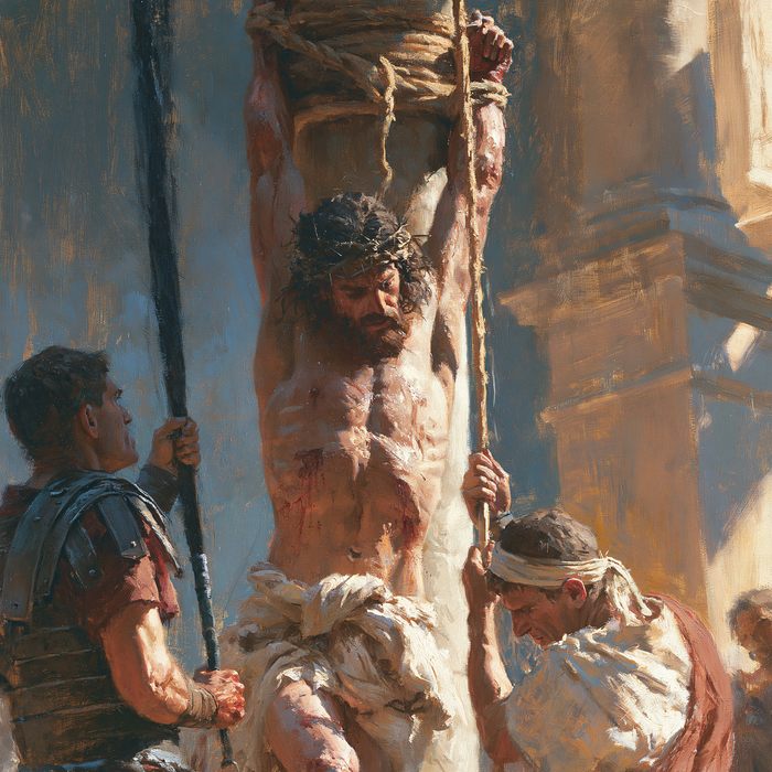 La Flagelación de Cristo - Impresionista · Carré n° 1