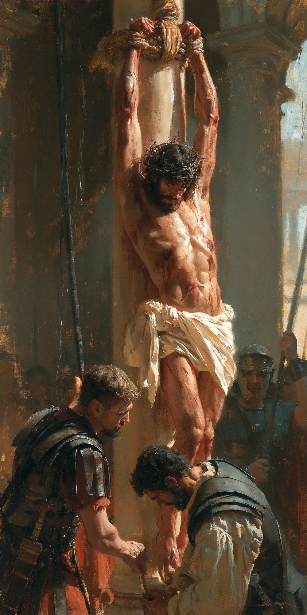 La Flagelación de Cristo - Impresionista · Retrato n° 3 - Arte cristiano