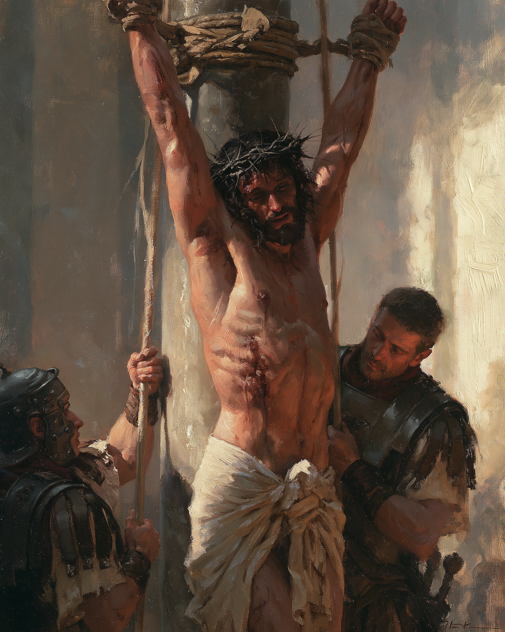 La Flagelación de Cristo - Impresionista · Retrato n° 12 - Arte cristiano