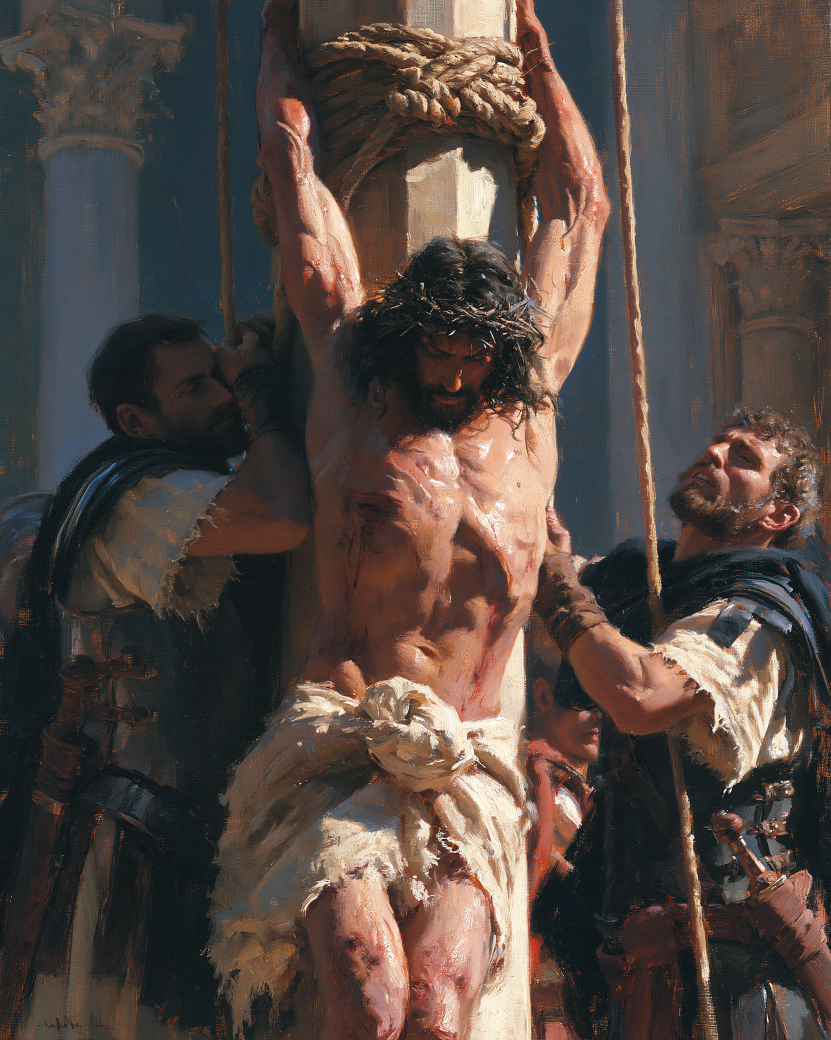 La Flagelación de Cristo - Impresionista · Retrato n° 13 - Arte cristiano