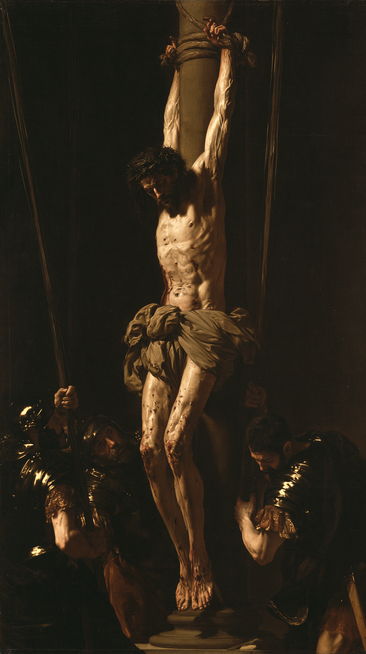 La Flagelación de Cristo - Negro y dorado · Retrato n° 5