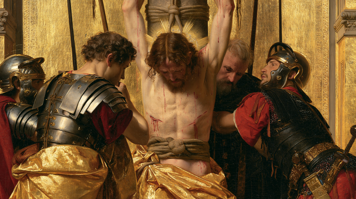 La Flagelación de Cristo - Sagrado Dorado · Paisaje n° 1