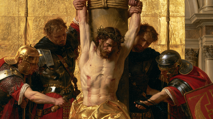 La Flagelación de Cristo - Sagrado Dorado · Paisaje n° 2
