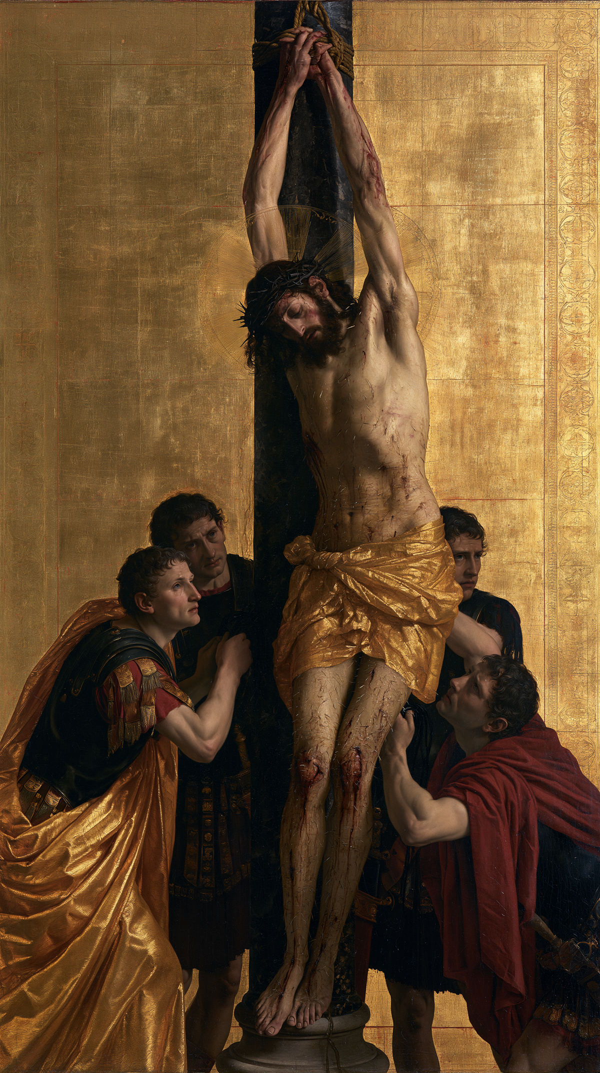 La Flagelación de Cristo - Sagrado Oro · Retrato n° 3 - Arte cristiano