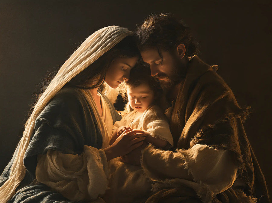 The Holy Family - Close Devotional Portrait · Landscape n° 4