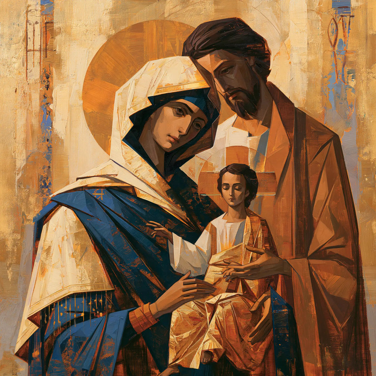 The Holy Family - Contemporary Byzantine · Square n° 1