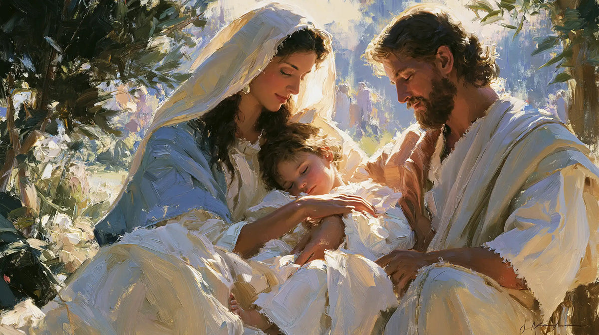 The Holy Family — The Caress in Flowering Shade
