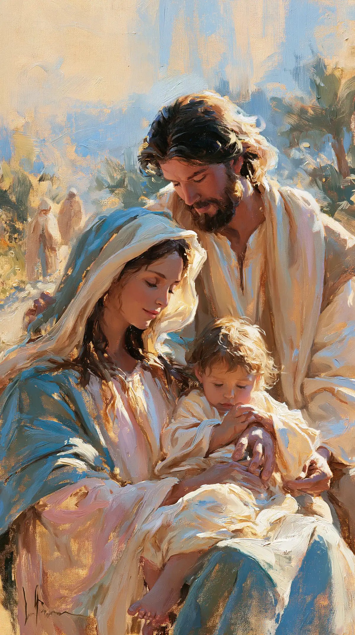 The Holy Family — Childhood in a Pearly Morning