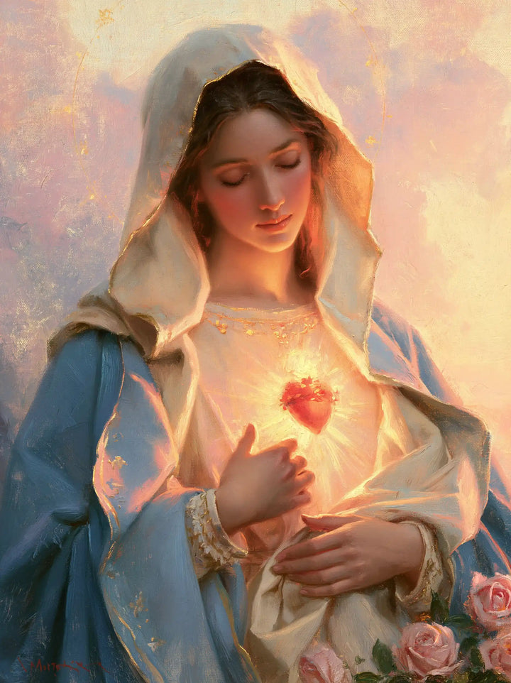 The Immaculate Heart of Mary — Light Resting on the Quiet Hand