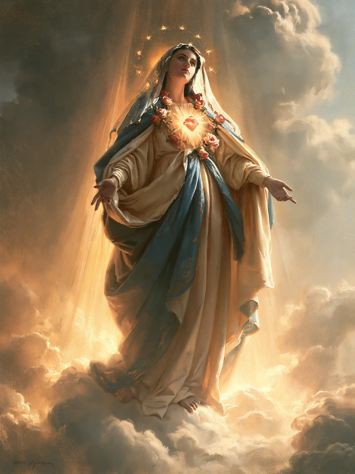 The Immaculate Heart of Mary — Stars Over the Passage of Clouds