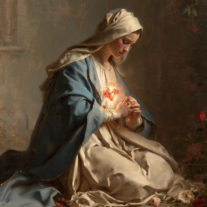 The Immaculate Heart of Mary — Prayer in Profile in Brown Silence