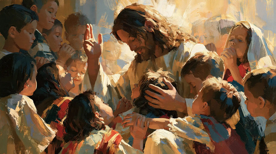 Jesus and the Children - Expressionist · Landscape n° 11