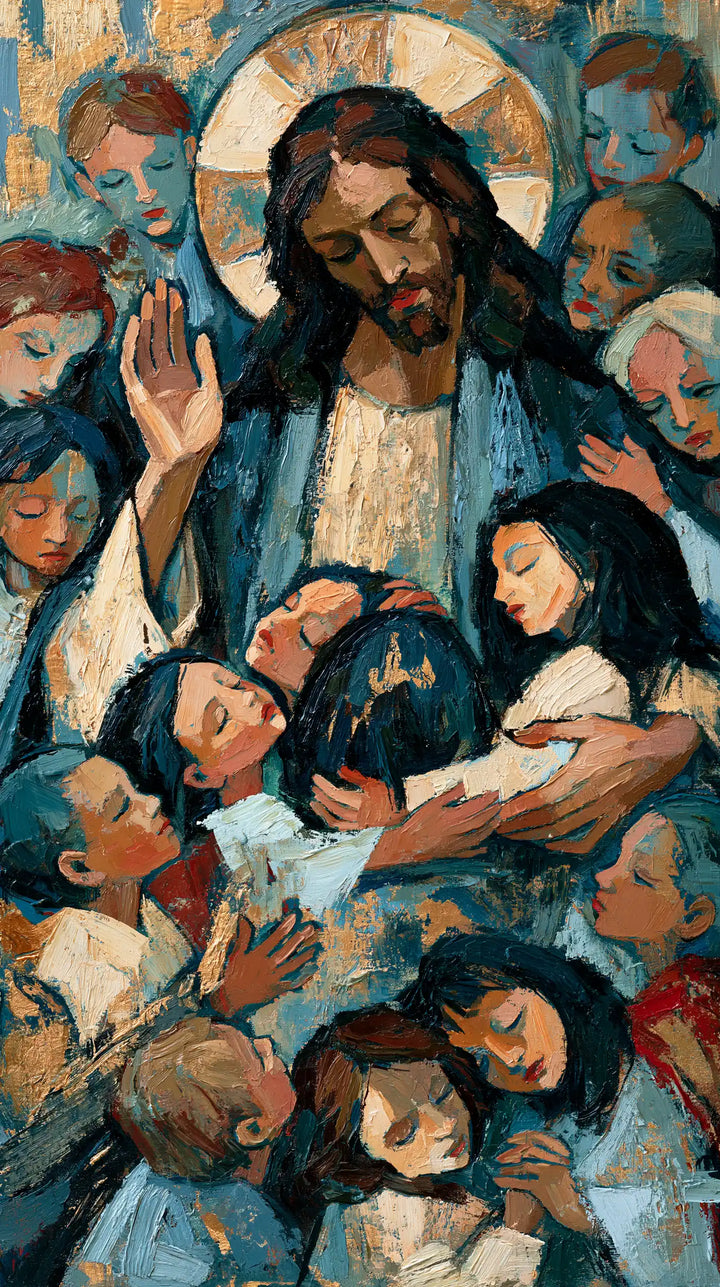 Jesus and the Children - Expressionist · Portrait n° 4