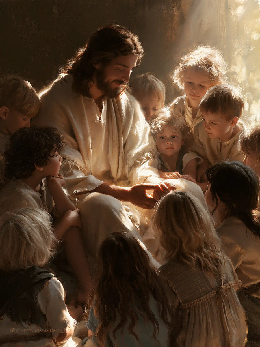 Jesus and the Children - Innocence as a Sacred Symbol · Portrait n° 9