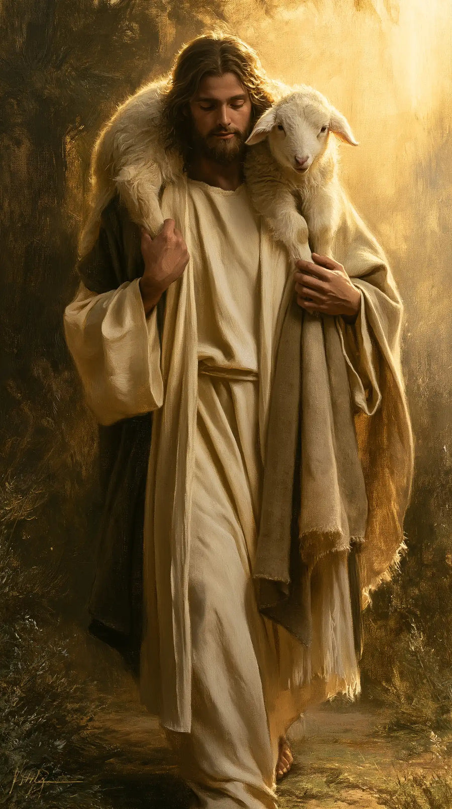 Jesus and the Lamb - Biblical Cinema · Portrait n° 5