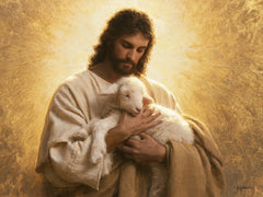 Jesus and the Lamb — Tenderness at the Halo’s Centre