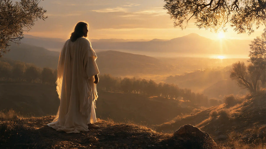 Jesus at Sunset - Sacred Silence · Landscape n° 2