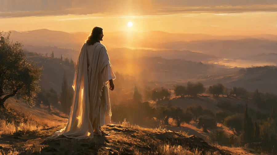 Jesus at Sunset - Sacred Silence · Landscape n° 6