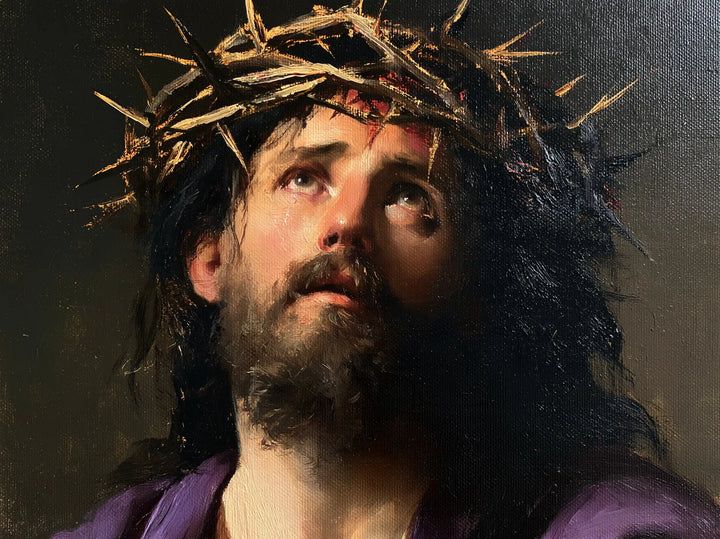 Jesus Crowned with Thorns — Light Sought between the Points