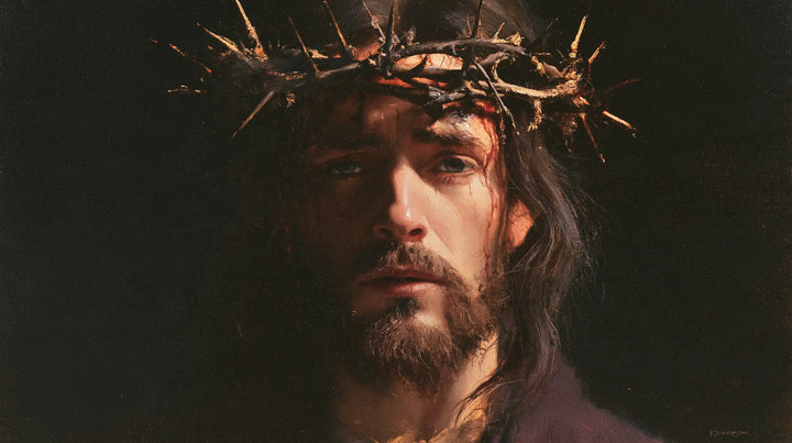 Jesus Crowned with Thorns — The Presence upon an Ashen Ground