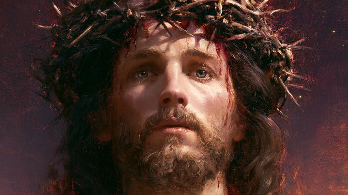 Jesus Crowned with Thorns — Thorn Shadows upon the Pale Brow