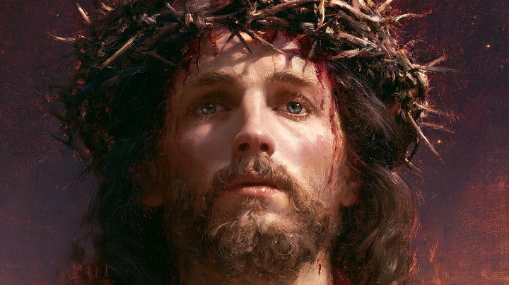 Jesus Crowned with Thorns — Thorn Shadows upon the Pale Brow