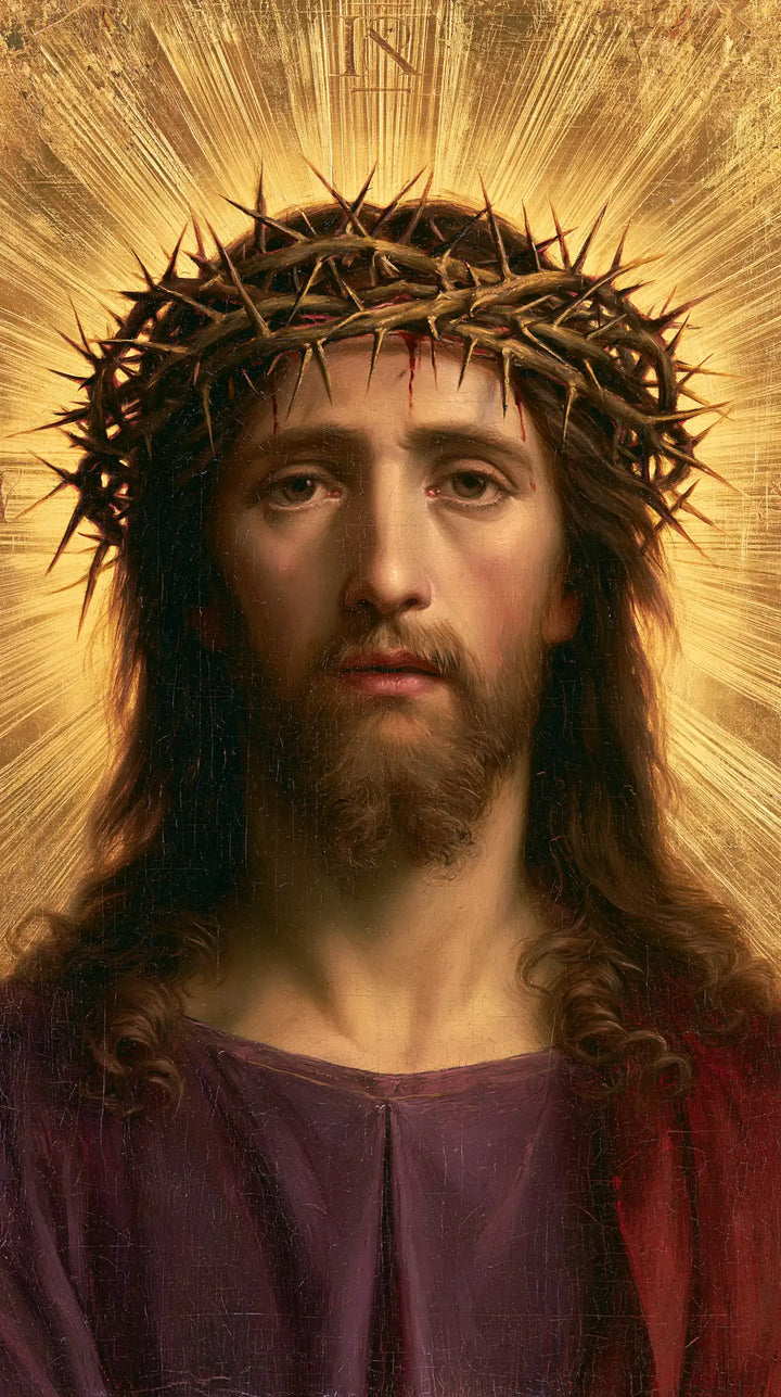 Jesus Crowned with Thorns — The Crown beneath the Sheaf of Light