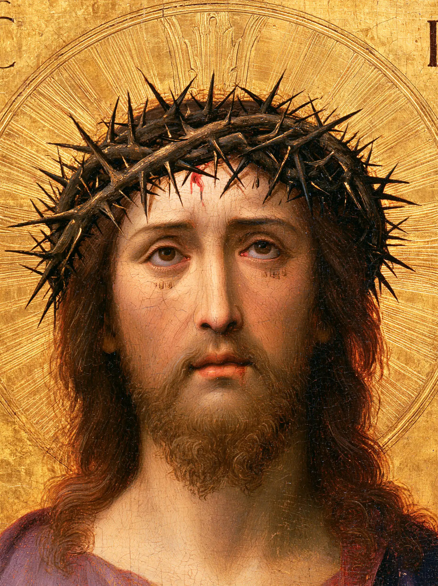 Jesus Crowned with Thorns — The Gaze beneath the Fan of Rays