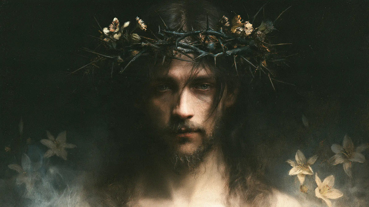 Jesus Crowned with Thorns — The Crown with Little White Flowers