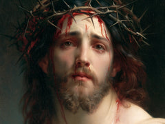 Jesus Crowned with Thorns — The Red Mark beneath the Heavy Crown