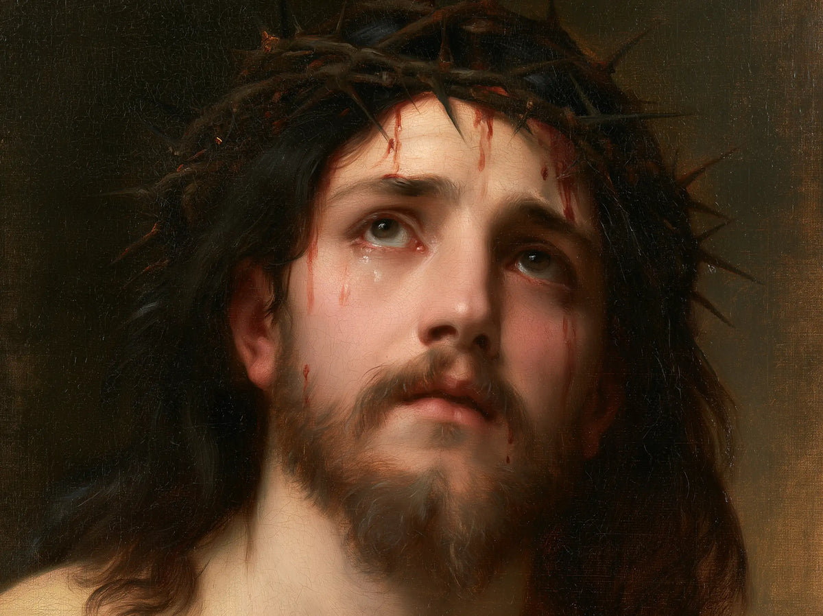 Jesus Crowned with Thorns — The Wounded Face in the Cool Dawn