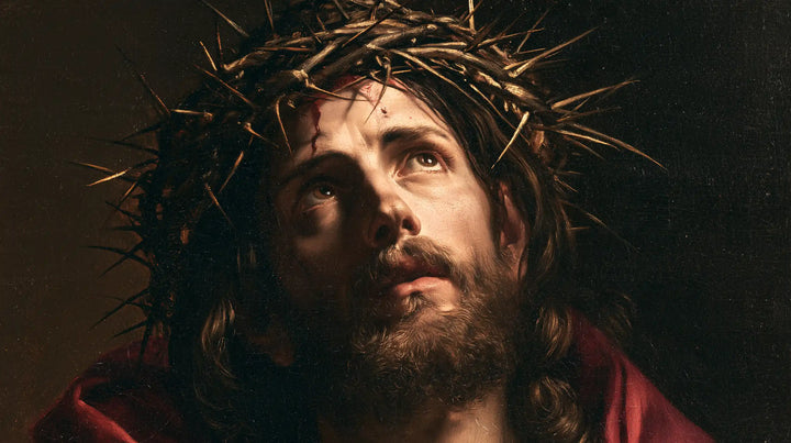 Jesus Crowned with Thorns — The Gaze above the Garnet Lapel