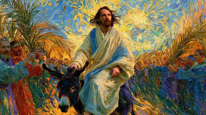 Jesus Enters Jerusalem – Post-Impressionist · Landscape no. 12