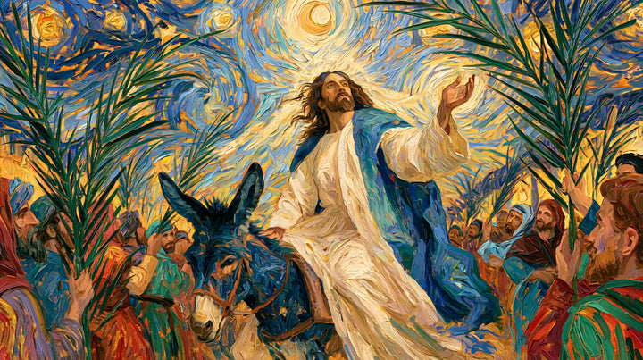 Jesus Enters Jerusalem – Post-Impressionist · Landscape no. 15