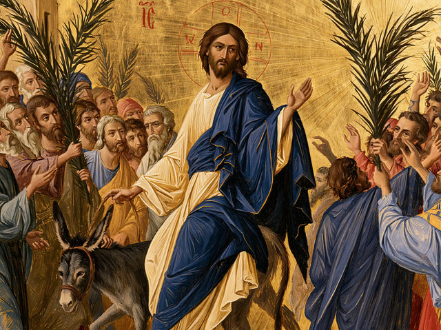 Jesus Enters Jerusalem – Sacred Gold · Landscape no. 2