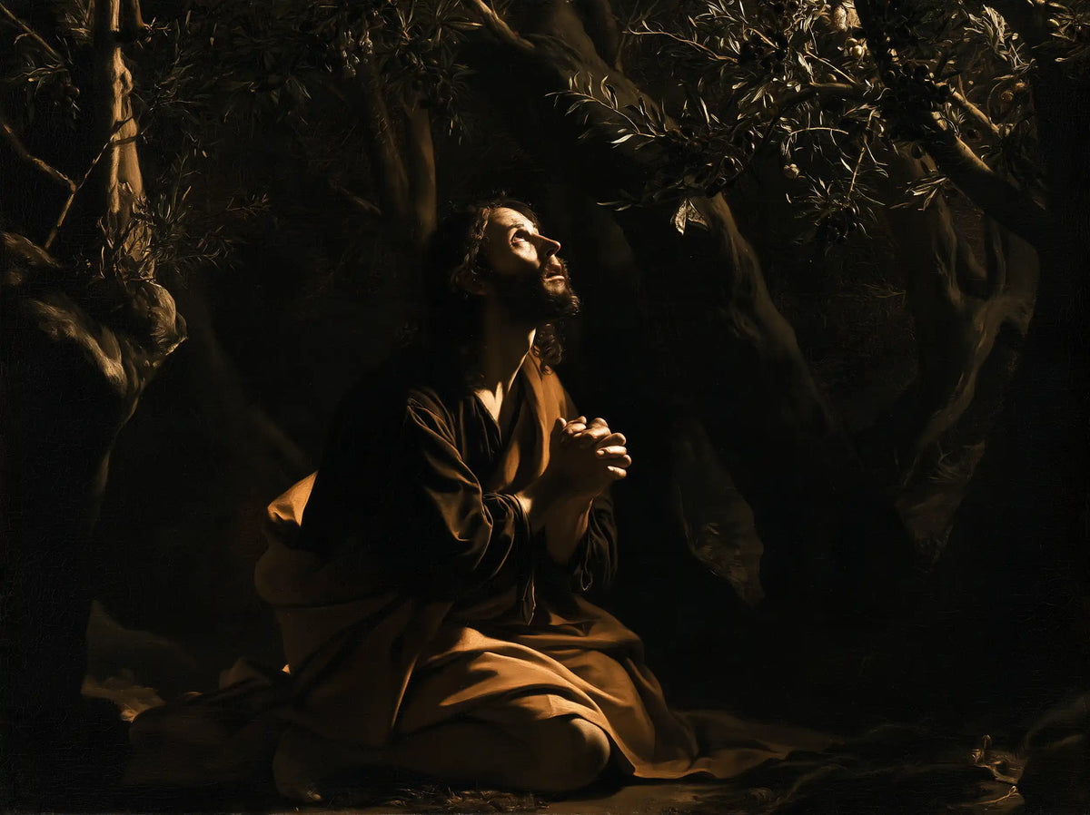 Jesus in Gethsemane — Ochre at the Olive Tree’s Foot
