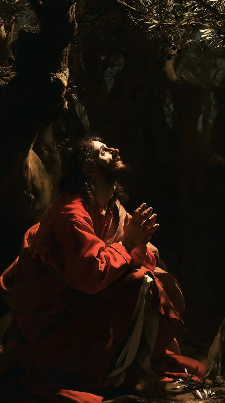 Jesus in Gethsemane — A Gaze Crossing the Night