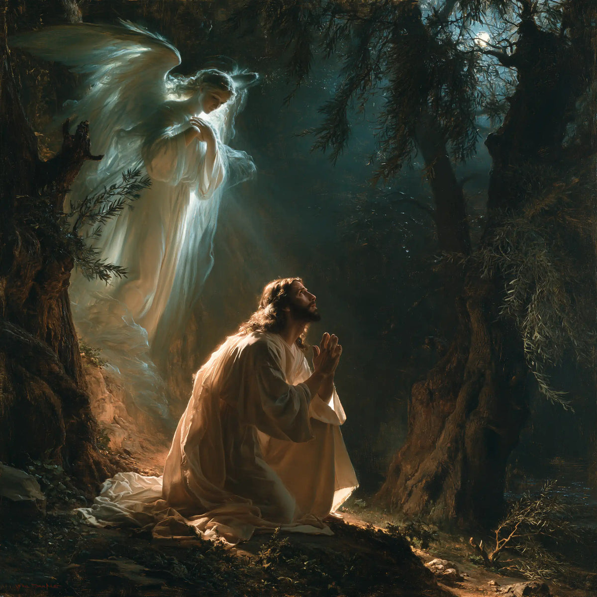 Jesus in Gethsemane — The Visit to the Turquoise Garden
