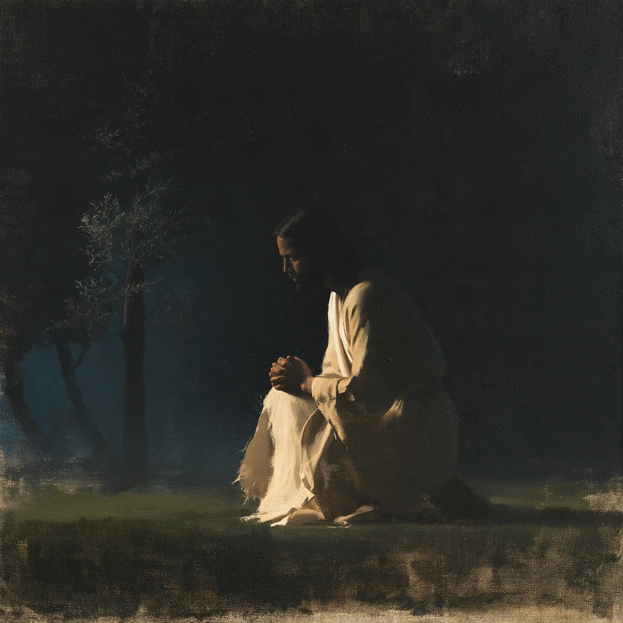 Jesus in Gethsemane — The Silence of an Ivory Silhouette