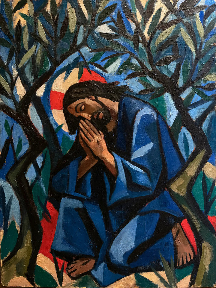 Jesus in Gethsemane — The Red Halo in the Blue Forest