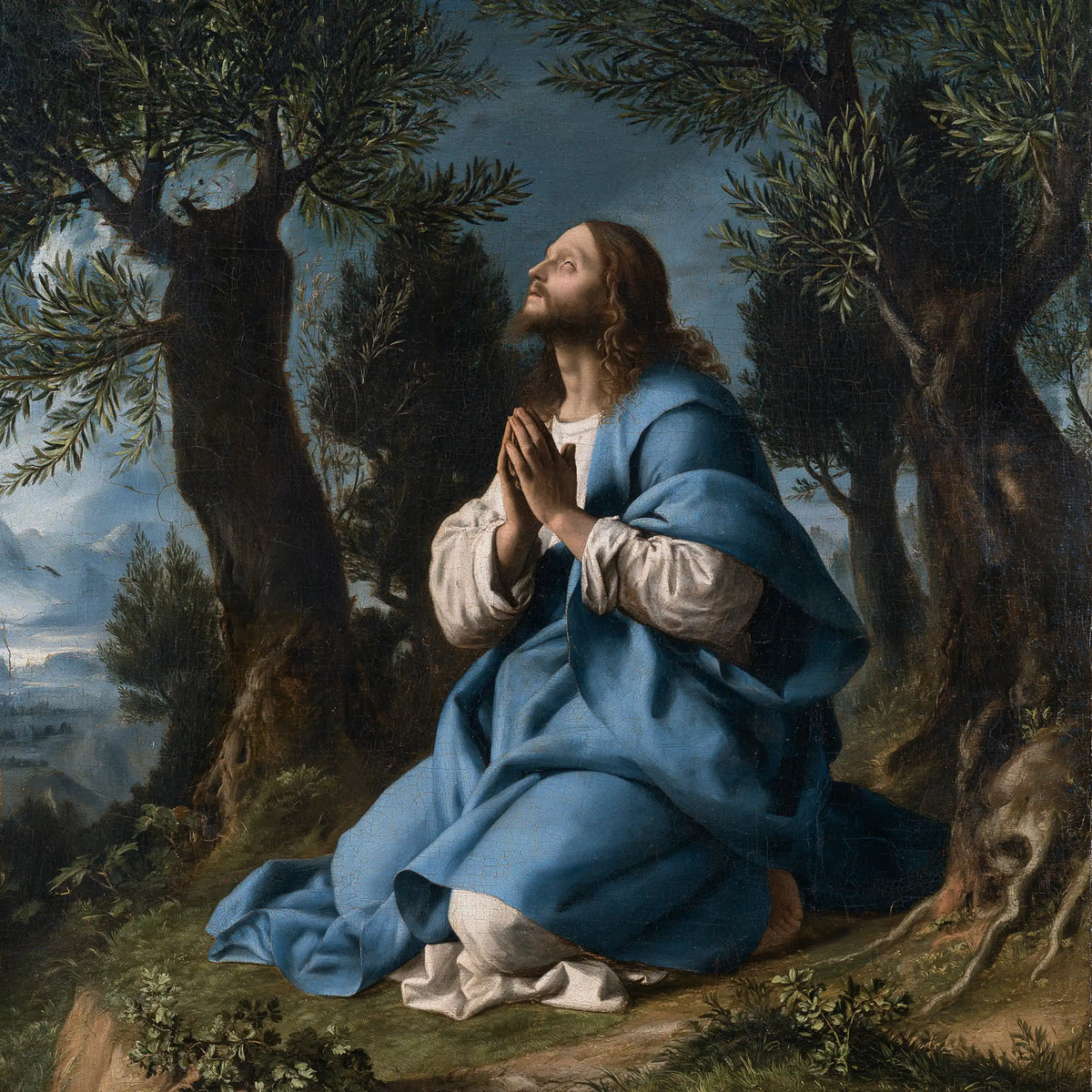 Jesus in Gethsemane — The Gaze beyond Blue Mountains