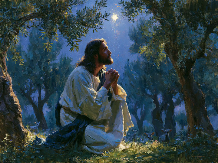 Jesus in Gethsemane - Impressionist · Landscape n° 7