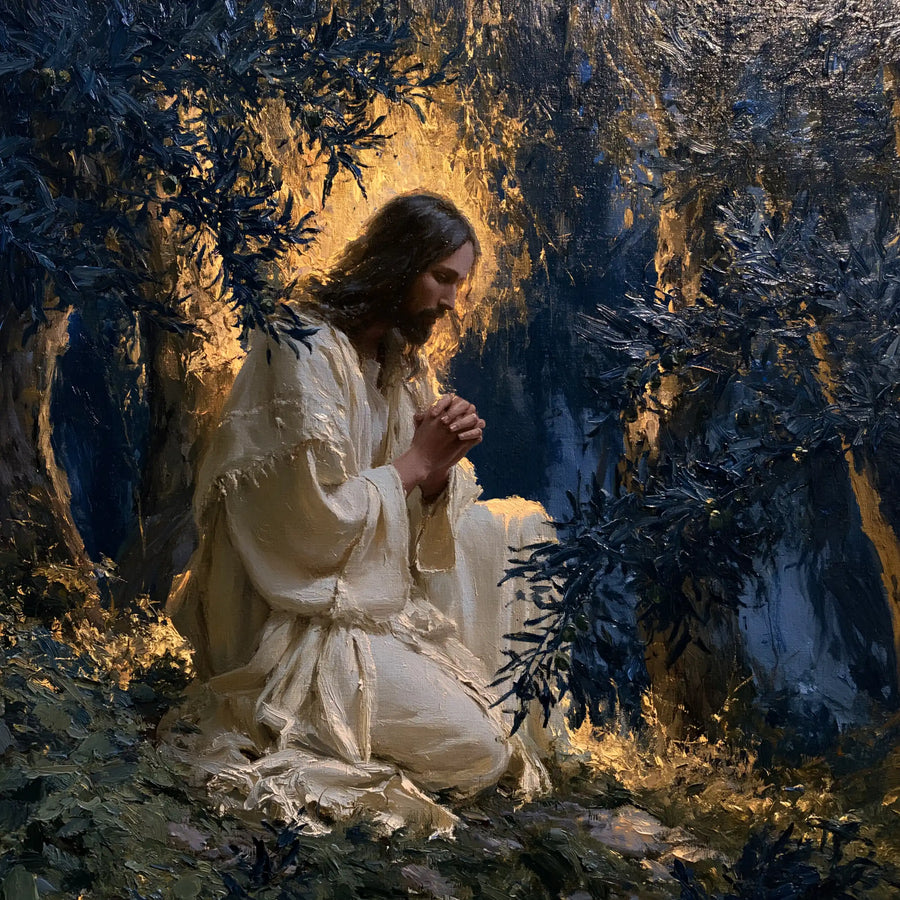 Jesus in Gethsemane — Linen in the Golden Passage